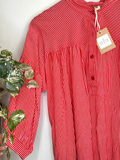 Cherry Red Stripe Shirt