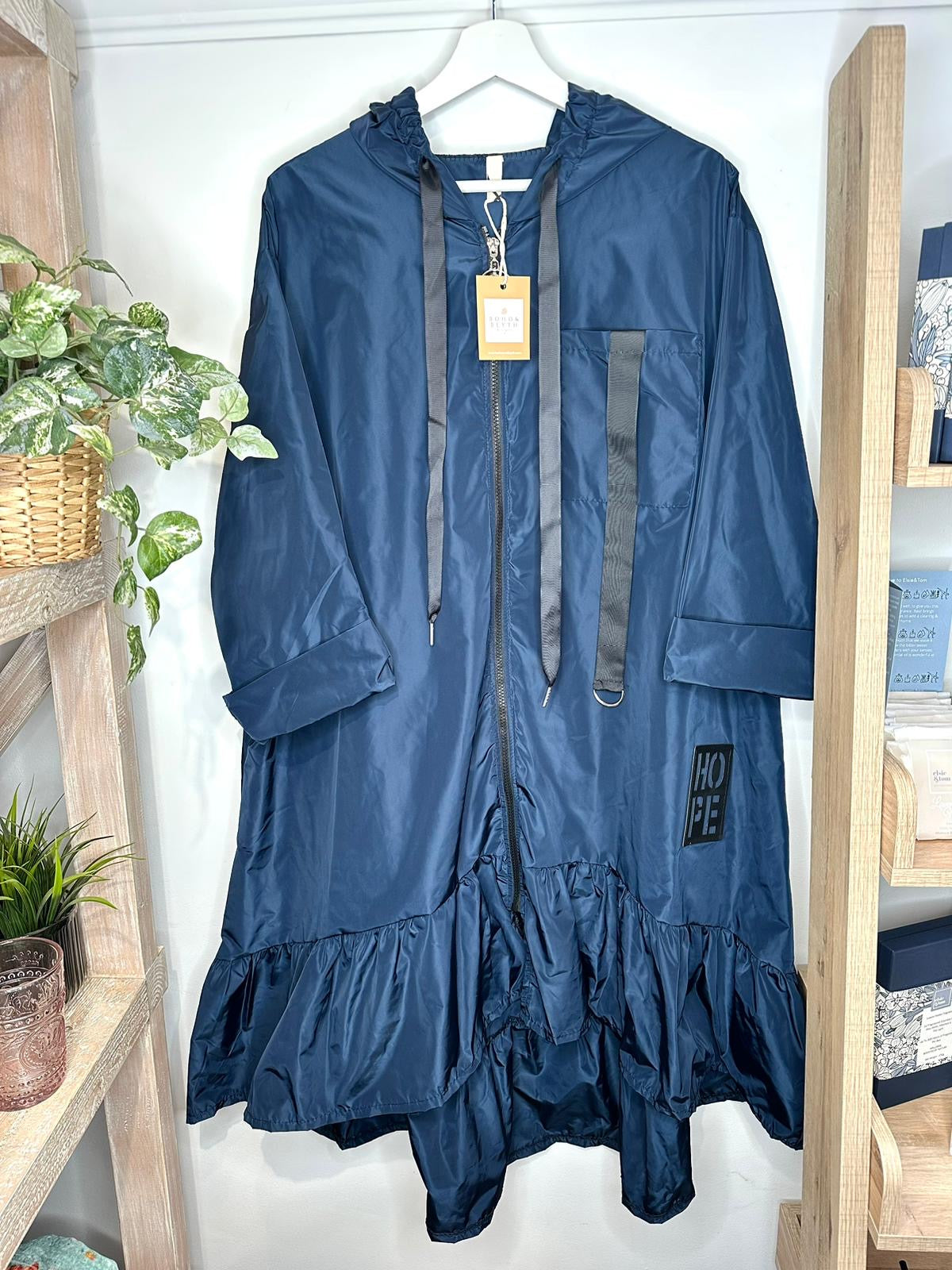 Frilled Oasis raincoat