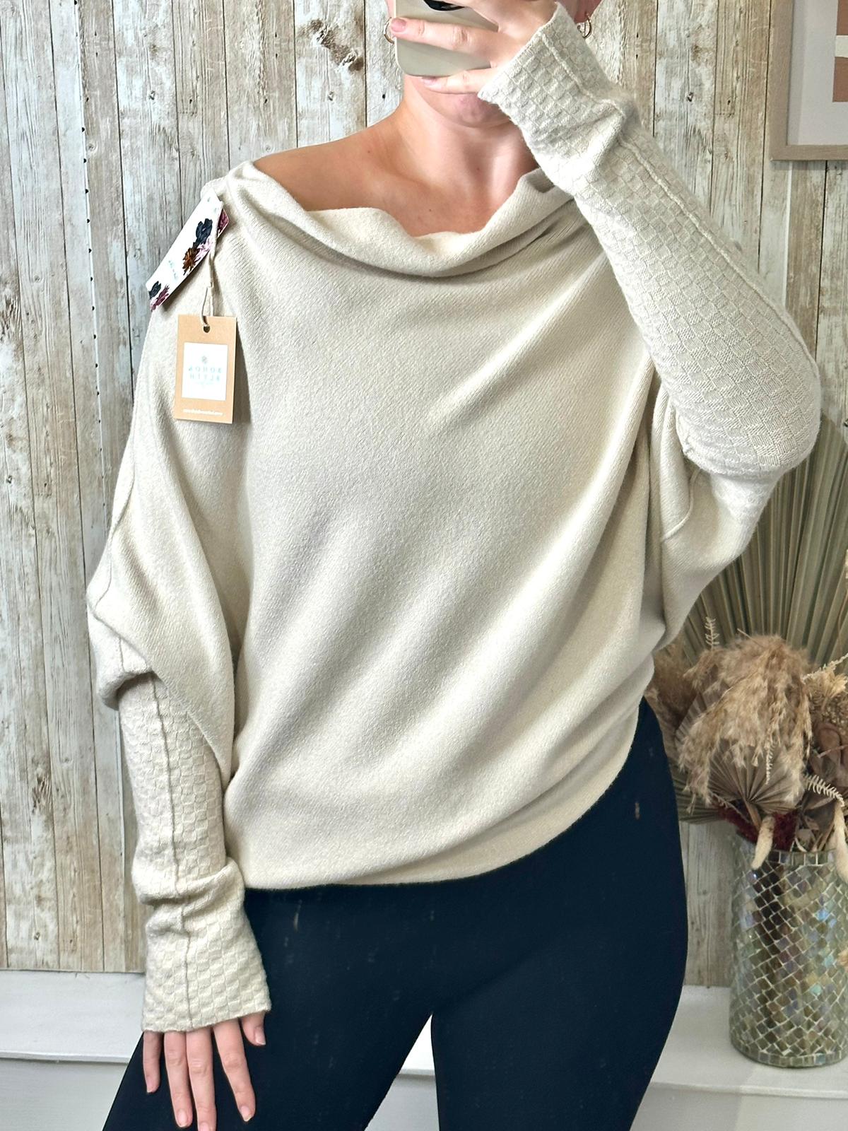 Beige Super Soft Slouch Jumper