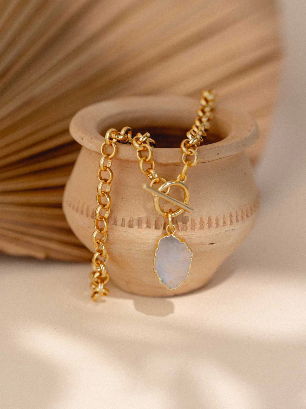 Deity Moonstone Necklace