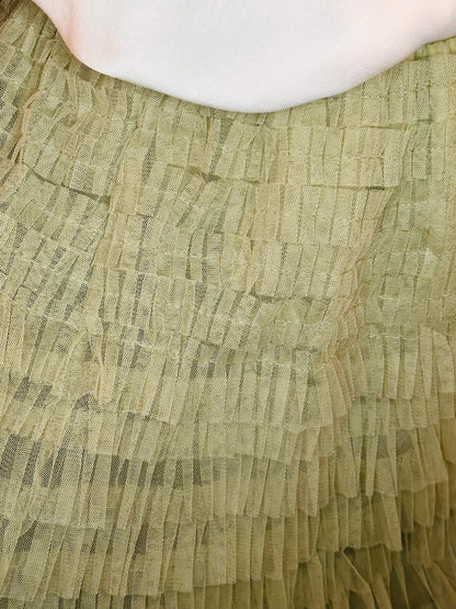 Pretty in Tulle Tiered Sage Green Skirt