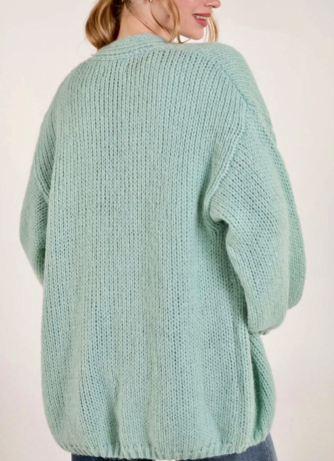 Be Fruity knit cardigan - sage