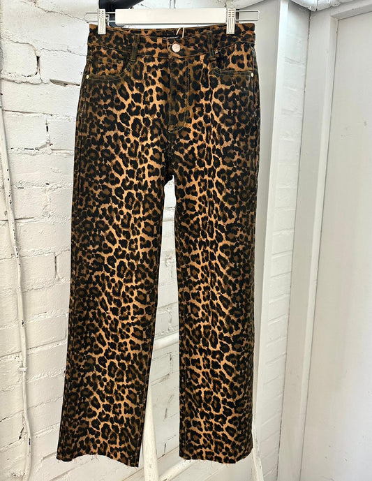 Leopard high waisted Mom jeans